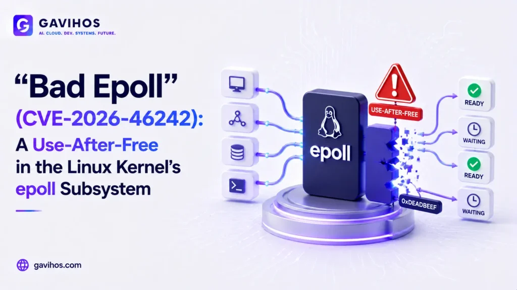 "Bad Epoll" (CVE-2026-46242): A Use-After-Free in the Linux Kernel's epoll Subsystem 2 "Bad Epoll" (CVE-2026-46242): A Use-After-Free in the Linux Kernel's epoll Subsystem